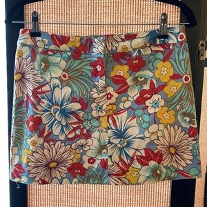 Tropical floral skirt sz4